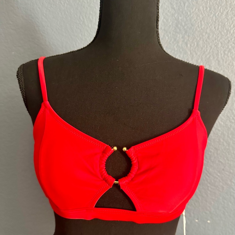 Brand New Catalina red bikini top